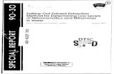ELECTE - DTIC Salting-Out Solvent Extraction Method for Determining Low Levels of Nitroaromatics and