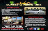 Sunset window tintSunset window tint sunset window occupants is a hallmark of Automotive Window Films
