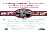 Summer 2014 Undergraduate Research Poster Symposium Undergraduate Research Poster Symposium! This summer
