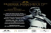 FREDDIE MERCURY¢â‚¬â„¢S 72 - Celebration PM Freddie Mercury birthday party at the Casino by the Mercury