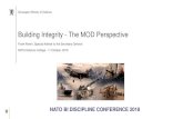 Building Integrity - The MOD Perspective 10/11/2018 ¢  Competence-building and integration in HR processes