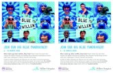 Join our big blue fundraiser! Join our big blue fundraiser! 2 - 15 March 2020 Blue make up, blue outfits,
