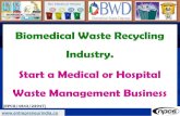 Biomedical Waste Recycling Industry. Start a Medical or ... · PDF file biomedical waste management market. However, high cost of services provided by biomedical waste management players,