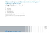 Speeding up Spectrum Analyzer Measurements Speeding up Measurements 1EF90_2E Rohde & Schwarz Speeding