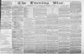 UBLISHED THE EVENING DAILY, STAR flje fJdmirifl ... THE EVENING STAR UBLISHED DAILY, Except Suday, ATthestabBUILDINGS,