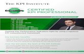 KEY CERTIFIED - Kpiinstitute Certied KPI Professional £¥ Live Online Certification  @