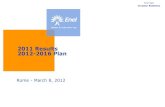 Nessun titolo diapositiva - Enel ...

Enel SpA Investor Relations 2011 Results 2012-2016 Plan Rome - March 8, 2012