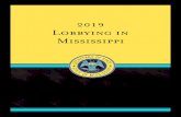 2019 Lobbying in Mississippi - Mississippi Secretary of State Lobbying Guide.pdf Lobbying in Mississippi