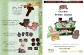 Christmas Product Catalog - Highland Chocolat Merry Christmas Greeting Card . 4 oz. Bagged with Bow