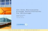 On-Site Renewable Energy Requirements for Buildings · PDF file energy issues, green economics, energy efficiency and conservation, renewable energy, and environmental governance.
