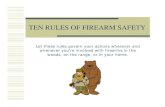 TEN RULES OF FIREARM SAFETY - Yatin Patel, 01FFL/ RULES OF FIREARM  ¢  TEN RULES OF FIREARM