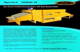 Sprint 3000 D - Sprint ¢® 3000 D The Sprint 3000 D (patents pending) gas textile conveyor dryer utilizes