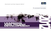 Annual survey report 2012 - Cornerstone Cornerstone Performance Cloud, Cornerstone Learning Cloud and