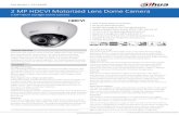 2 MP HDCVI Motorized Lens Dome Camera 2 MP HDCVI Motorized Lens Dome Camera 2 MP HDCVI Starlight Dome