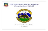 UNCLASSIFIED 25th Operational Weather Squadron Davis · PDF file 2007-05-25 · Cannon AFB FE Warren AFB Buckley AFB USAF Academy Peterson AFB Cheyenne Mt AFS Schriever AFB ... Great