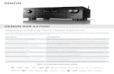 DENON AVR-X3700H technology available and watch your movies in unrivaled clarity. Enjoy your movies