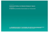 National Policy on Match-Fixing in Sport National Policy on Match-Fixing in Sport 3. 1.7 At the international