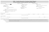 QNA - Quality Narrative Analyzer Detail Report Vehicle ... RAM 1500 SLT QUAD CAB 4X4 Warr Built Dt: