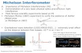 Michelson 2020-02-06¢  Michelson Interferometer A.Importance of Michelson Interferometer (MI) £© Demonstration