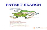PATENT SEARCH Search.¢  PATENT SEARCH 1 Andreya Fernandes Gopakumar Nair Associates Url: Email: gopanair@