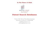 Patent Search Databases - Mazandaran University of Medical ... · PDF file • You can search patent data such as: – Front page information, e.g., patent number, patent assignee,