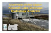 Overview of the Upper Klamath Lake Drainage Hydrology Overview of the Upper Klamath Lake Drainage Hydrology Analysis Upper Klamath Lake Drainage. Ground Level Flow Data ( ) () ( )