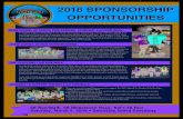 2016 SPONSORSHIP OPPORTUNITIES - UTMB SHP Sponsorship Opportunitie¢  2016 SPONSORSHIP OPPORTUNITIES