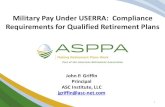 Military Pay Under USERRA: Compliance Requirements for ... · PDF file 20/06/2018  · • General compliance requirements for qualified retirement plans • Plans subject to the requirements