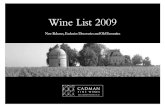 Cadman Wine list Champagne - the food wine Champagne and sparkling wine make excellent food wines as