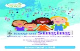 Keep on SingingSinging · PDF file videos or participate in online choir sessions. • Devotionals may be shared online and/or printed and delivered to homes. Devotionals are formatted