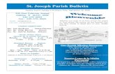 St. Joseph Parish Email: stjoes@  Web Site: St. Joseph Parish Bulletin Twenty-fourth Sunday