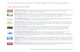 Top iPhone and iPad Apps for Lawyers-0912 · PDF file Top iPhone and iPad Apps for Lawyers Fastcase (Free) - The Fastcase app allows subscribers to the legal reference service to search