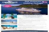 Reef Endeavour Wedding Packages - Fiji Cruises & Holiday Packages Wedding Packages Includes ALL meals