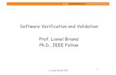 Software Verification and Validation Prof. Lionel Briand ... ¢© Lionel Briand 2010 1 Software Verification