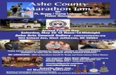 Ashe County Marathon Jam - Ridge · PDF file Ashe County Marathon Jam for Ft. Bragg / Camp Lejeune Fisher Houses Armed Forces Day Saturday, May 20 12 Noon–12 Midnight Ashe Arts Council