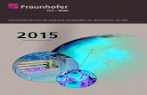 2015 - Fraunhofer IMM wir das Jahr 2015 hier am Standort Mainz zusammen erlebt haben. Manche Einschnitte