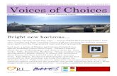 HOPE CHOICE EMPOWERMENT MEANING&PURPOSE RECOVERY ... April 2014 Voices of Choices 5 HOPE CHOICE EMPOWERMENT