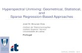 Hyperspectral Unmixing: Geometrical, Statistical, and Sparse OMP ¢â‚¬â€œ orthogonal matching pursuit [Pati