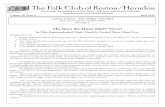 The Folk Club of Reston/ The Folk Club of Reston/Herndon Preserving the traditions of Folk Music, Folk