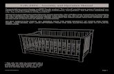 Crib (1921) - Assembly and Operation Manual our cribs are made from natural woods. Please understand