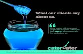 What our clients say about us. - Cater Cater What our clients say about us. ¢â‚¬“ We¢â‚¬â„¢ve worked with