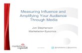 Measuring Influence and Amplifying Your Audience Through Media · PDF file © 2011 Marketwire @marketwire || @sysomos Measuring Influence and Amplifying Your Audience Through Media