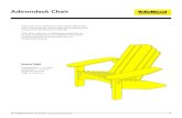 Adirondack Chair - YellaW Adirondack Chair GET MORE PROJECT PLANS AT 1 Cutting parts: 1 ¢â‚¬â€œ 2 hours