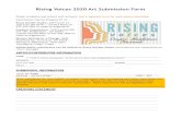 Rising Voices 2020 Art Submission Form Rising Voices 2020 Art Submission Form Please complete and submit