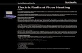 Electric Radiant Floor Heating - butech Electric Radiant Floor Heating E.R.F.H. The Electric Radiant
