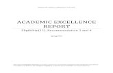ACADEMIC EXCELLENCE Mission/Academic... Academic Excellence Committee was charged with the responsibility