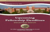 Upcoming Fellowship Deadlines - Florida State Women Techmakers Scholars Program December 11, 2017 Awards