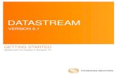 Getting Started V6 DATASTREAM GETTING STARTED GUIDE DATASTREAM GETTING STARTED GUIDE DATASTREAM GETTING