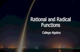 Rational and Radical Functions ... Graphing Rational Functions 1.Evaluate the function at 0 to find