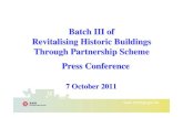 Revitalising Historic Buildings Through Partnership Scheme Objectives of Revitalising Historic Buildings